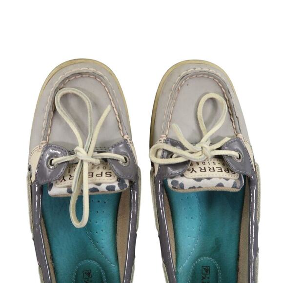 Sperry Shoes Womens 6.5 Moc Loafer Slip On Boat Top Sider Leather Leopard Casual - Picture 7 of 13